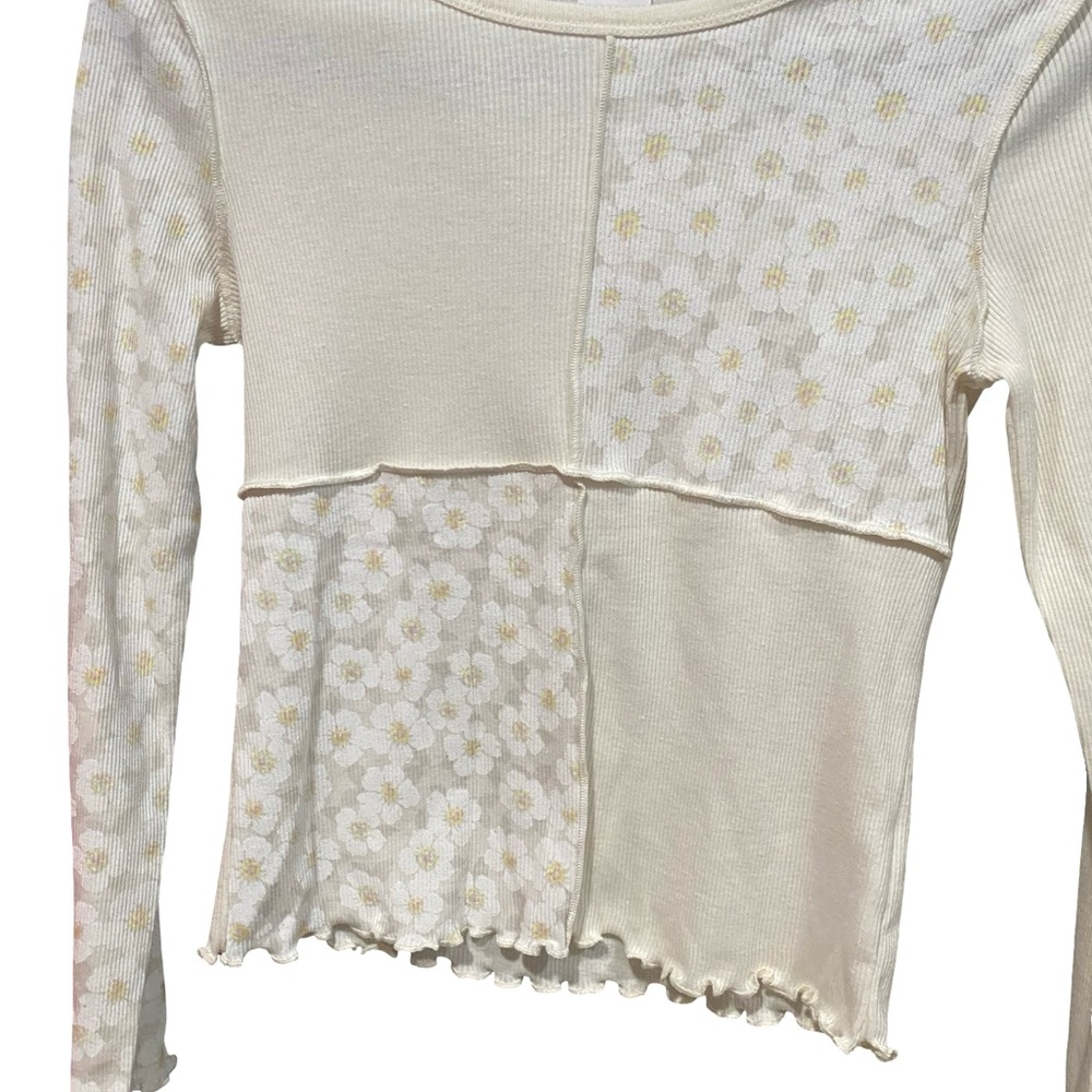 art class Cream Floral Long Sleeve Tee